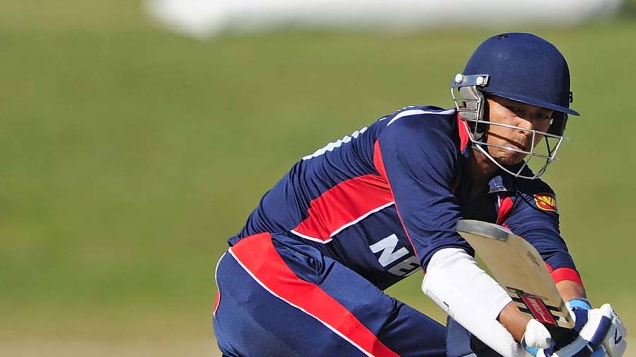 Rahul Vishwakarma top-scored for Nepal with 32, Ireland v Nepal, ICC Under-19 World Cup, Group A, Townsville, August 15, 2012