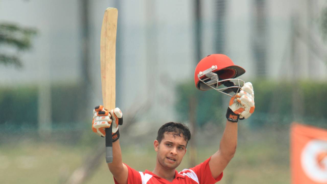 Christopher Janik scored a century, Malaysia v Singapore, ICC World Cricket League Division Four 2012, Kuala Lumpur, September 4, 2012