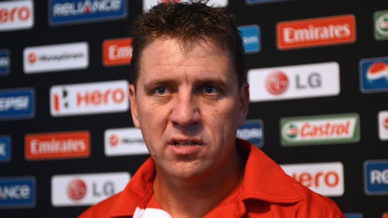 Ray Price at a press conference, World Twenty20 2012, Colombo, September 12, 2012