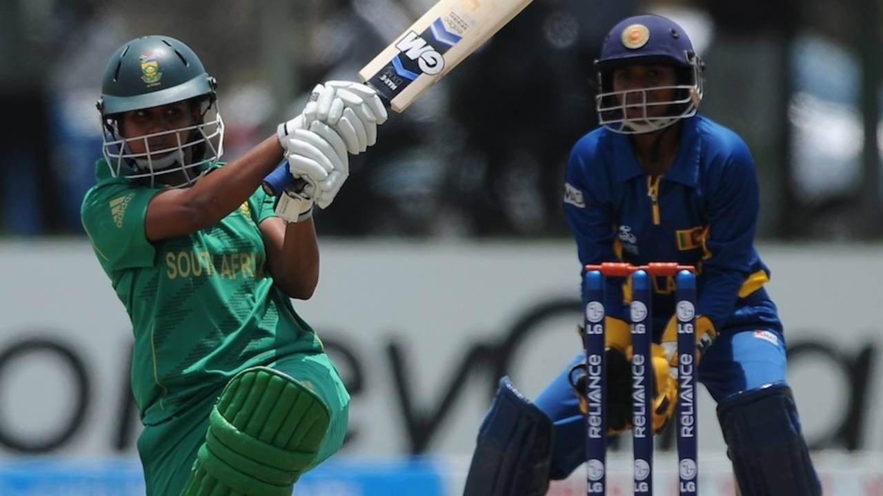 Trisha Chetty was the top-scorer in the match, Women's World T20 2012, Group B, Sri Lanka Women v South Africa Women