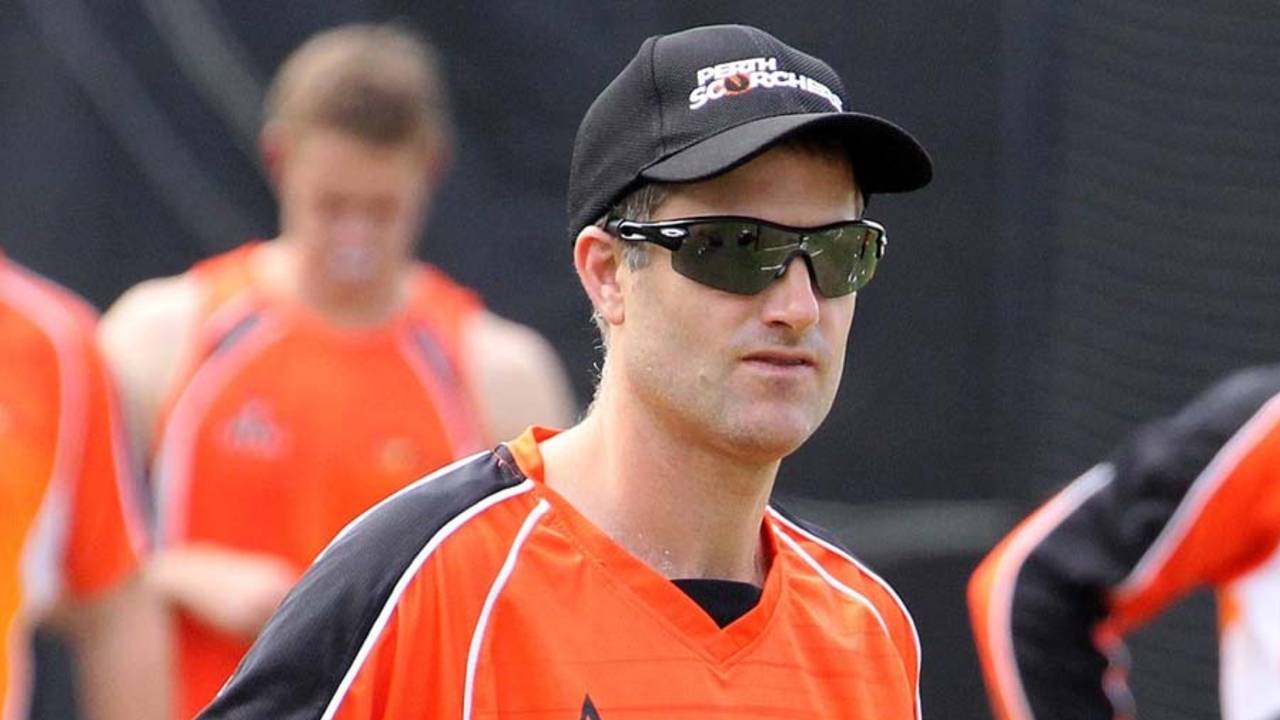 Simon Katich at a training session, Durban, October 15, 2012