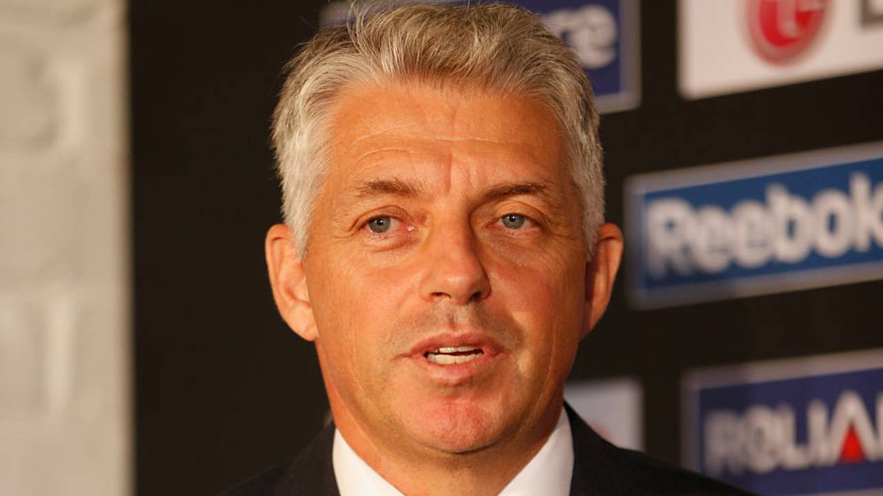 Dave Richardson speaks at the Champions Trophy event, London, October 17, 2012