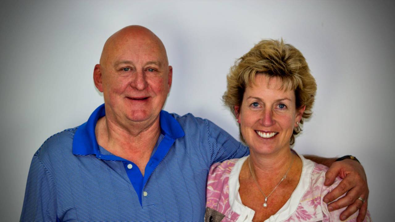 Ian Davis with his wife, Libby, 2012