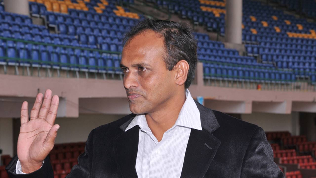 Yere Goud after announcing his retirement, Bangalore, October 29, 2012