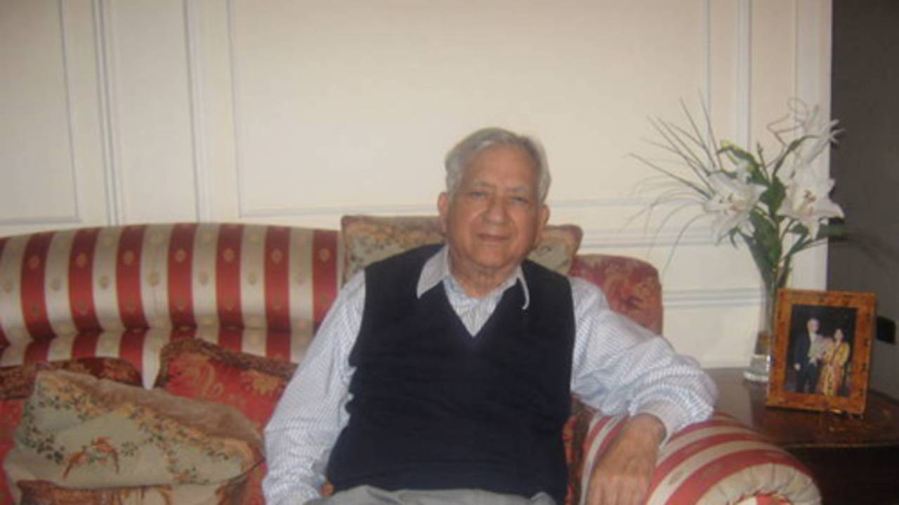 Waqar Hasan in his home in London