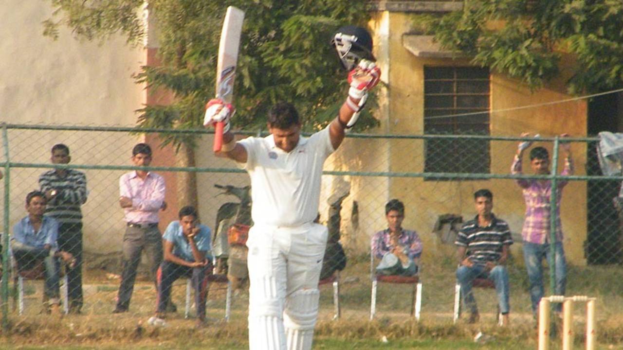 Rashmi Parida struck a century, Rajasthan v Madhya Pradesh, Ranji Trophy, Group A, 2nd day, Jaipur, November 18, 2012
