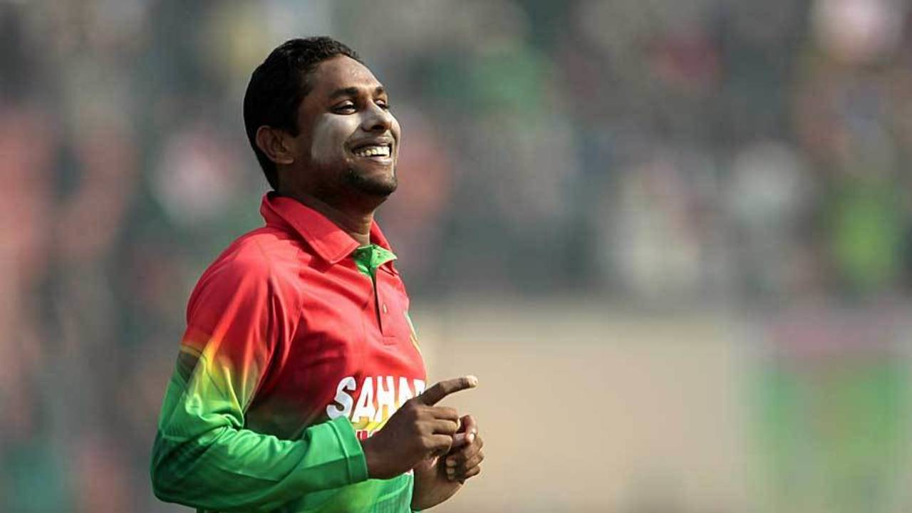 Sohag Gazi picked up four wickets on ODI debut, Bangladesh v West Indies, 1st ODI, Khulna, November 30, 2012