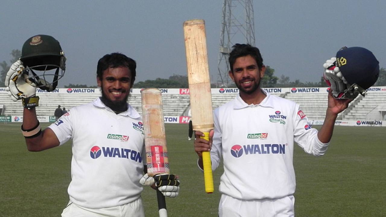 Mehrab Hossain jnr and Marshall Ayub scored double-hundreds in a record unbeaten stand 