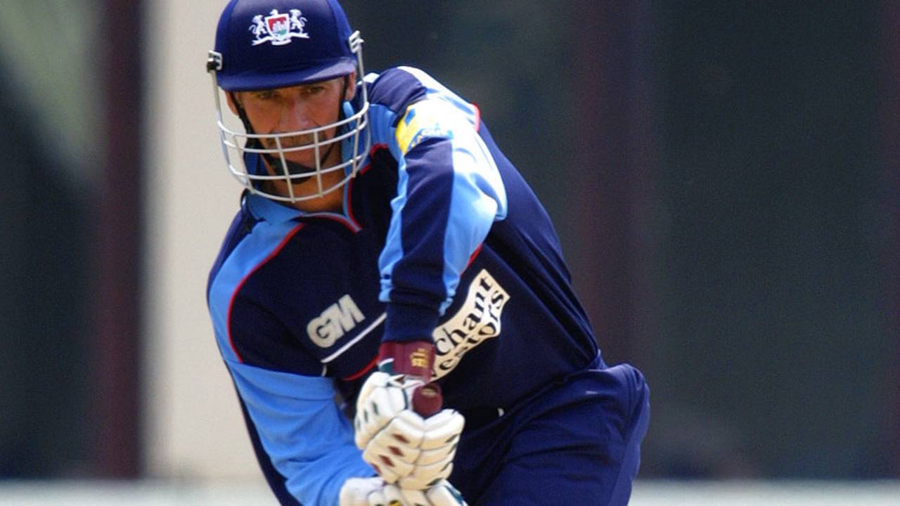 Kim Barnett made 101 from 123 balls, Northamptonshire v Gloucestershire, Northampton, Norwich Union League Division One, May, 13, 2001