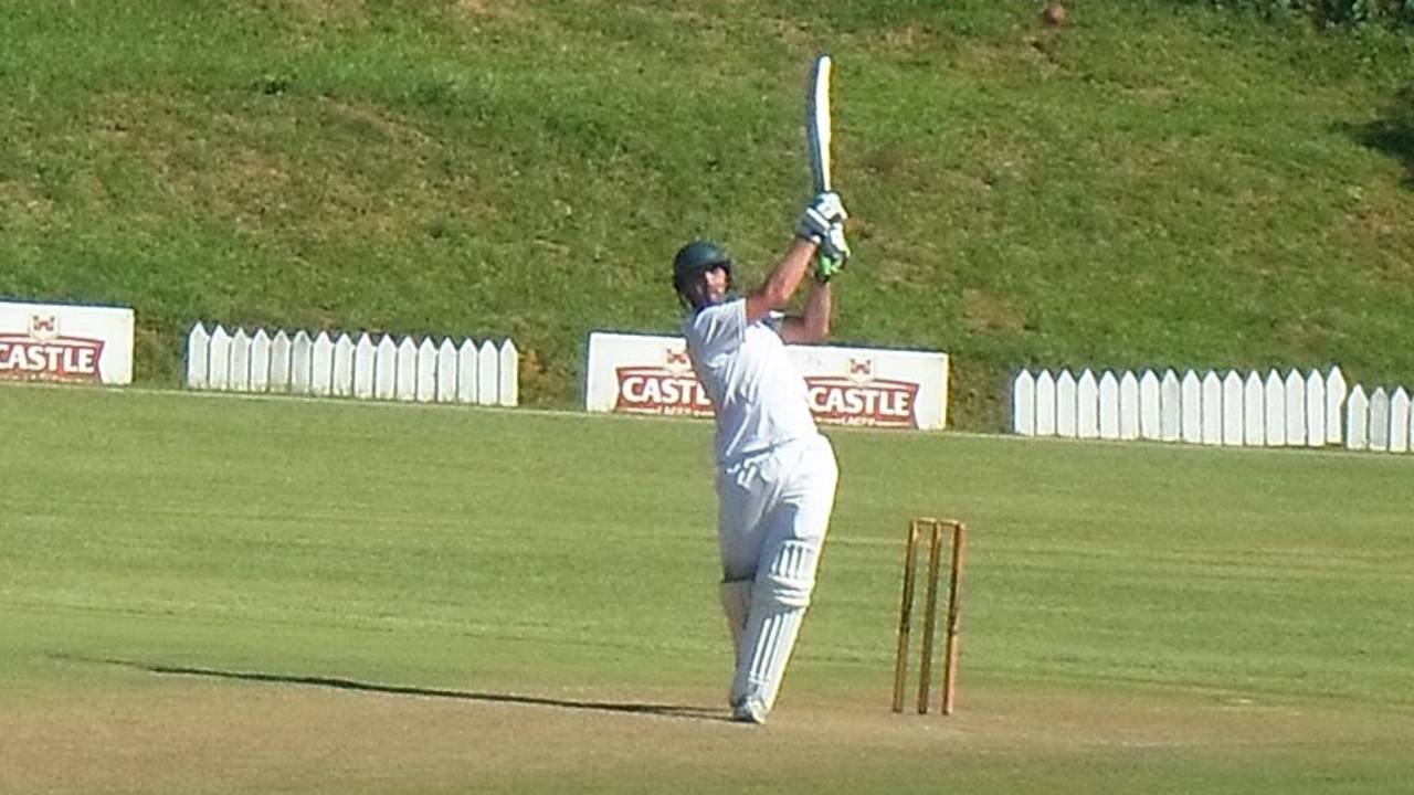 Greg Lamb scored 157 in Mountaineers' first innings, Mountaineers v Matabeleland Tuskers, Logan Cup, 1st day, Mutare, February 19, 2013