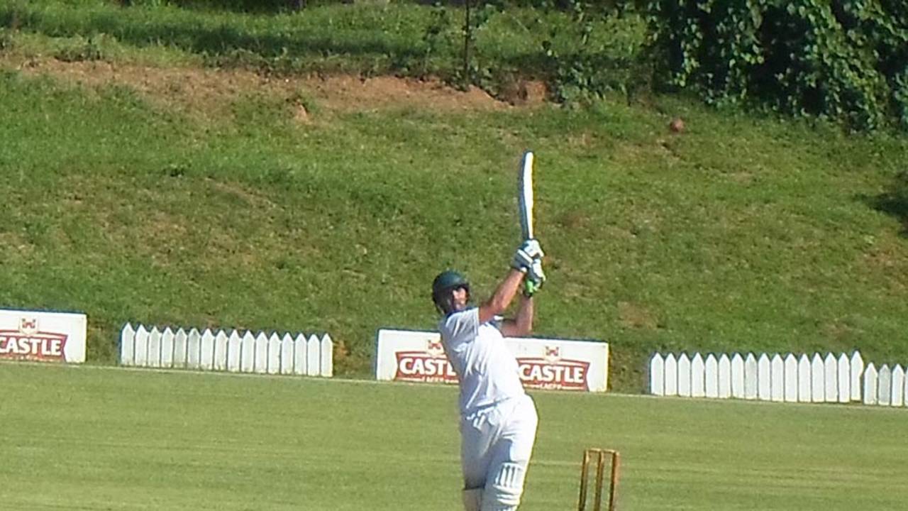 Greg Lamb scored 157 in Mountaineers' first innings, Mountaineers v Matabeleland Tuskers, Logan Cup, 1st day, Mutare, February 19, 2013