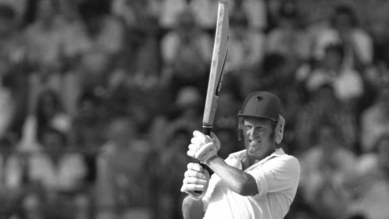 Graeme Pollock bats during the rebel West Indies tour to South Africa, February 1983