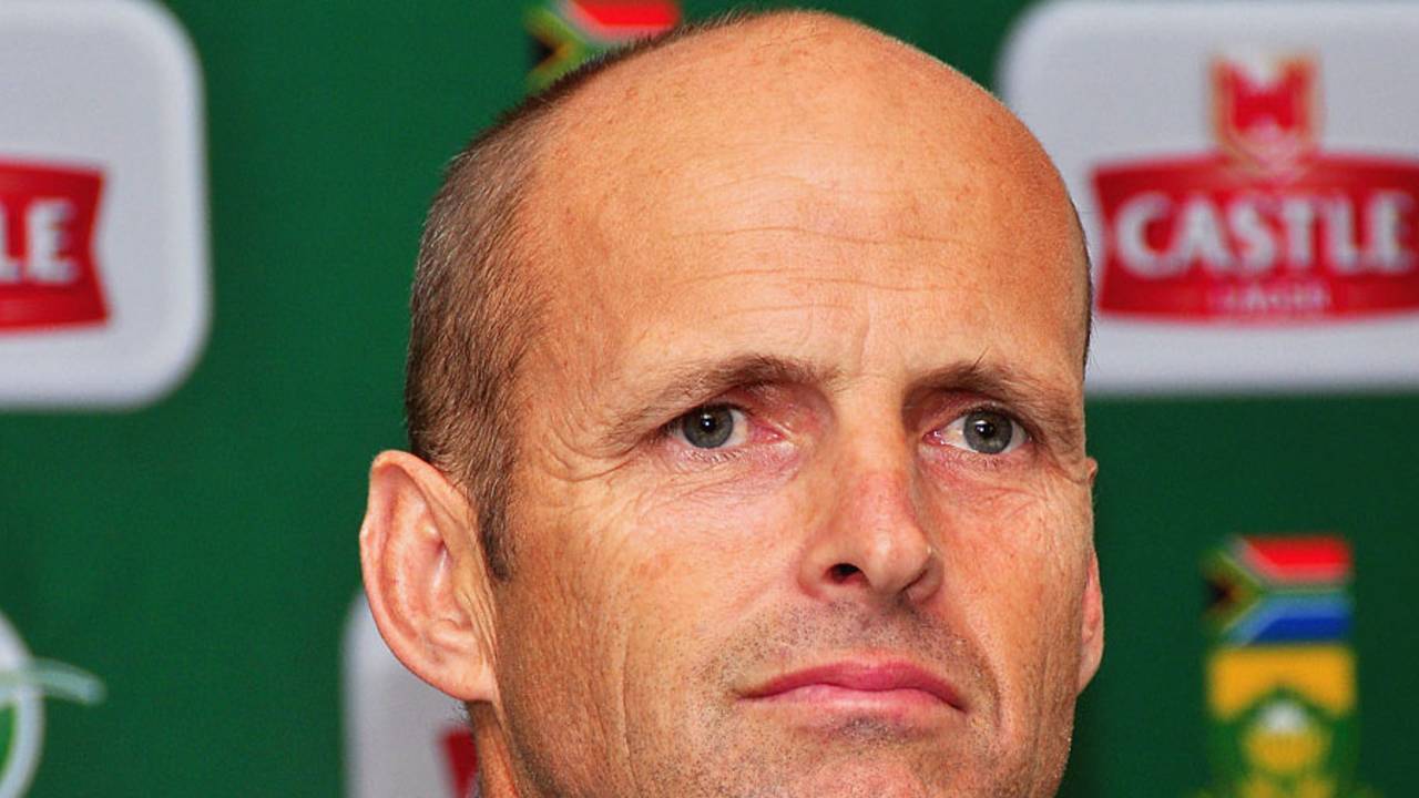 Gary Kirsten at the announcement of South Africa's Champions Trophy squad, Cape Town, May 2, 2013