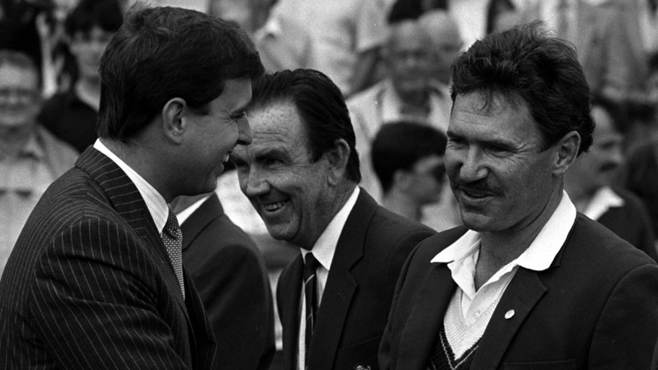 Allan Border (far right) holds the record for the most consecutive Tests as captain, with 93&nbsp;&nbsp;&bull;&nbsp;&nbsp;PA Photos