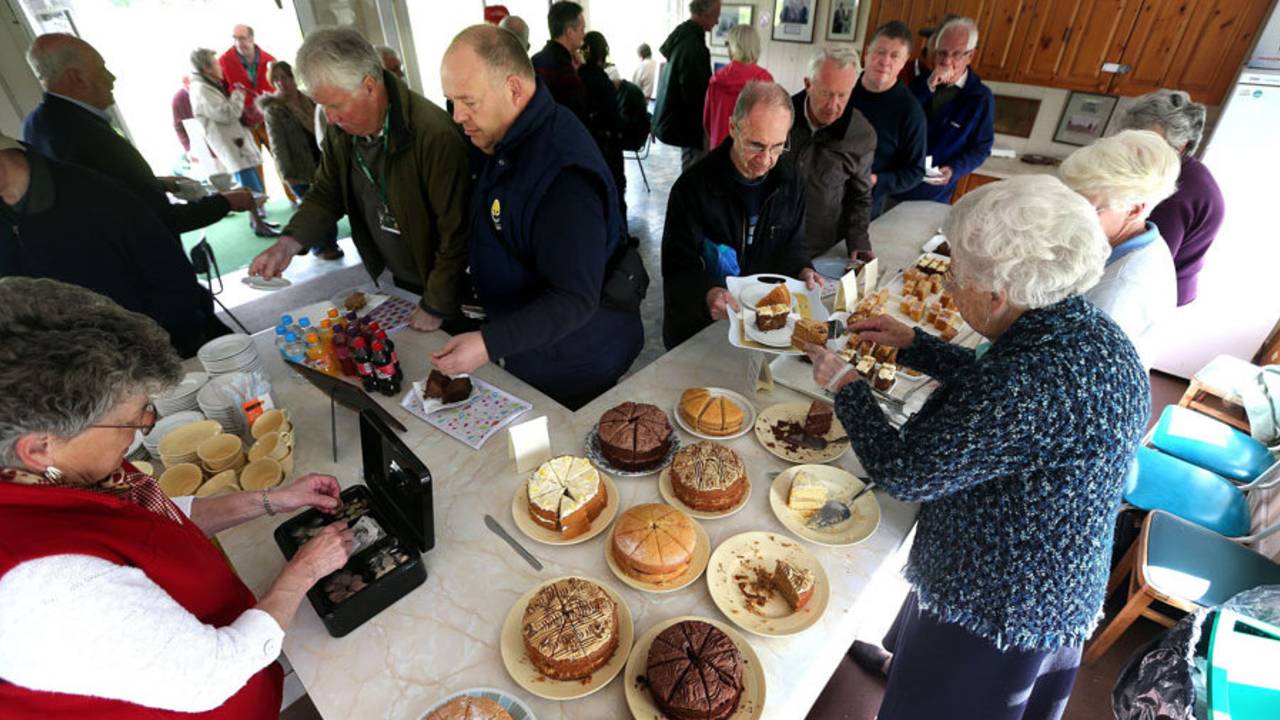 Afternoon tea is served in the Ladies Pavilion, Worcestershire v Gloucestershire, County Championship, Division Two, New Road, 1st day, May, 22, 2013