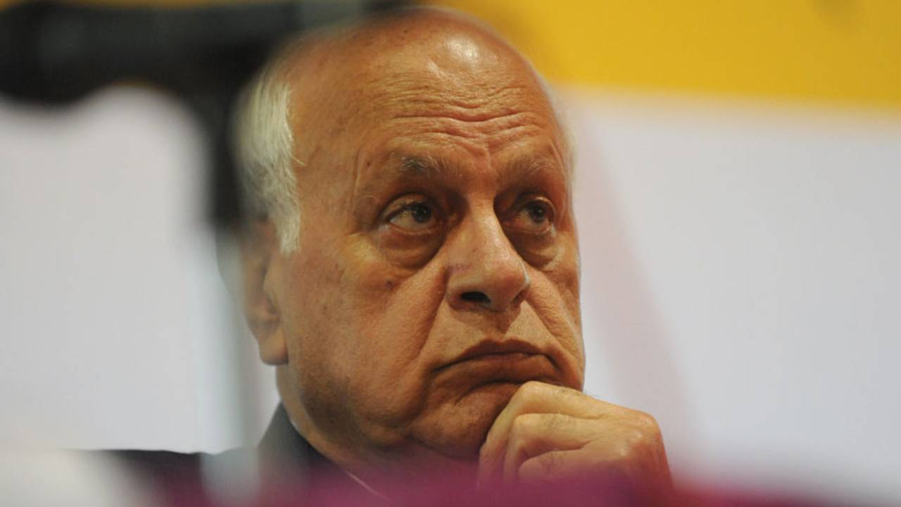 Jammu and Kashmir Cricket Association president and National Conference leader, Farooq Abdullah, Ahmedabad, August 25, 2011