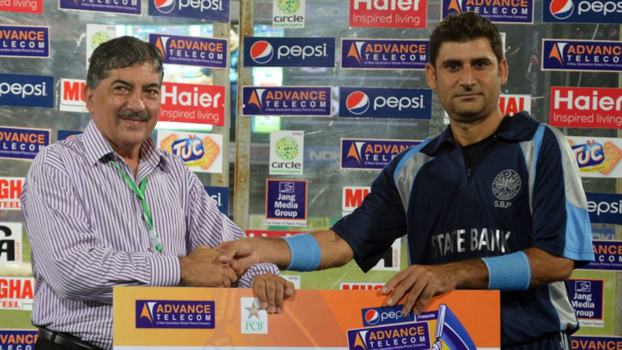 Adnan Raees was named Man of the Match, State Bank of Pakistan v United Bank Limited, Group A, Ramadan T20 Cup, Karachi, July 10, 2013