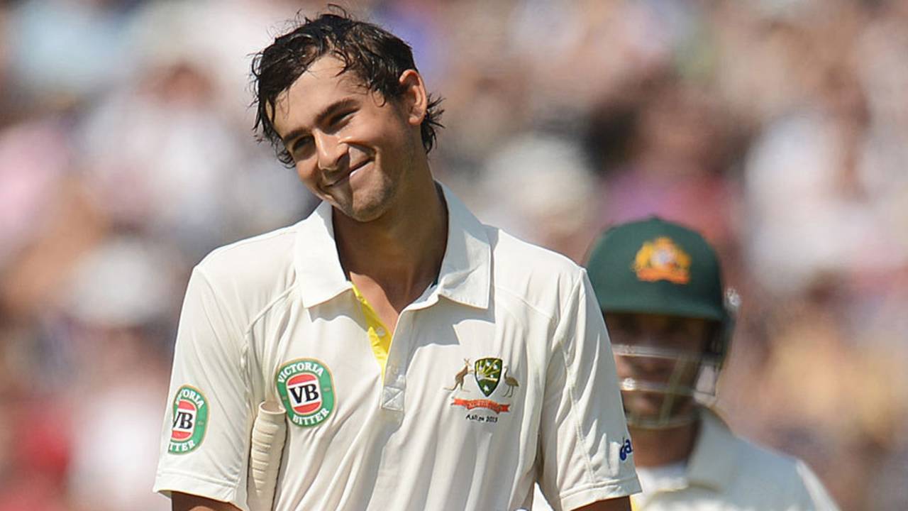 Ashton Agar has a philosophical look after making 98 on debut, England v Australia, 1st Investec Test, Trent Bridge, 2nd day, July 11, 2013