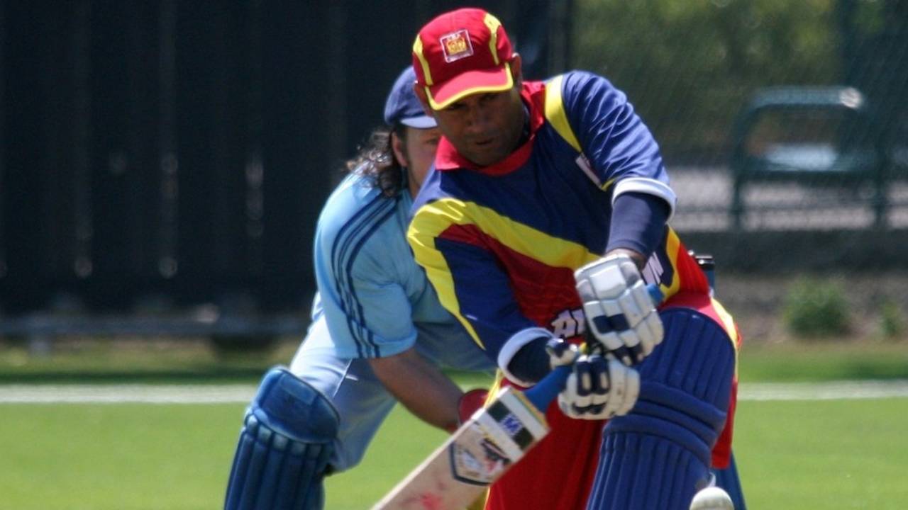 Muhammad Hanif's knock of 74 went in vain, Argentina v Bahrain, ICC World Cricket League Division Six, St Clement, July 21, 2013