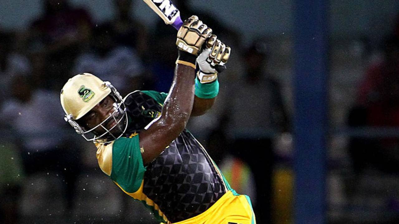 Danza Hyatt slammed 42 off 26 balls, Trinidad & Tobago Red Steel v Jamaica Tallawahs, Caribbean Premier League, Port-of-Spain, August 7, 2013