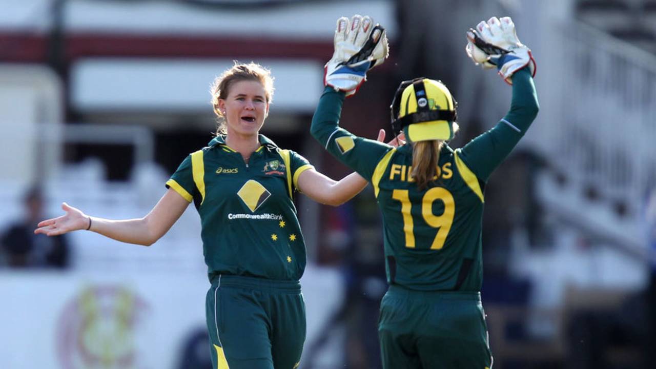 Jess Jonassen picked up four wickets, England v Australia, 1st women's ODI, Lord's, August 20, 2013