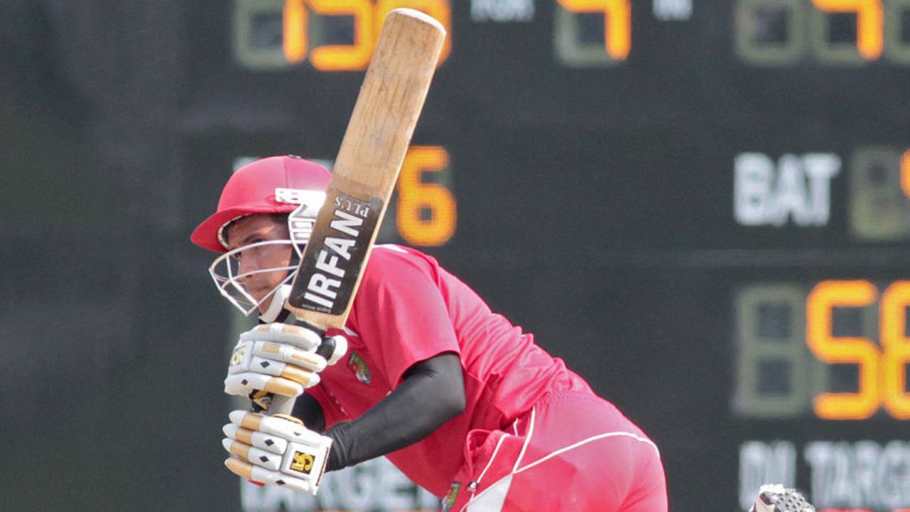 Anish Param plays a shot against Sri Lanka Under-23, Singapore v Sri Lanka Under-23, Group B, Asian Cricket Council Emerging Teams Cup, Singapore, August 21, 2013