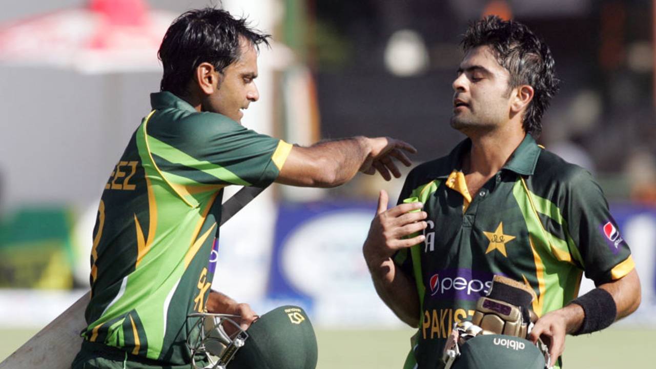 Mohammad Hafeez and Ahmed Shehzad put on 143 runs together, Zimbabwe v Pakistan, 2nd T20I, Harare, August 24, 2013