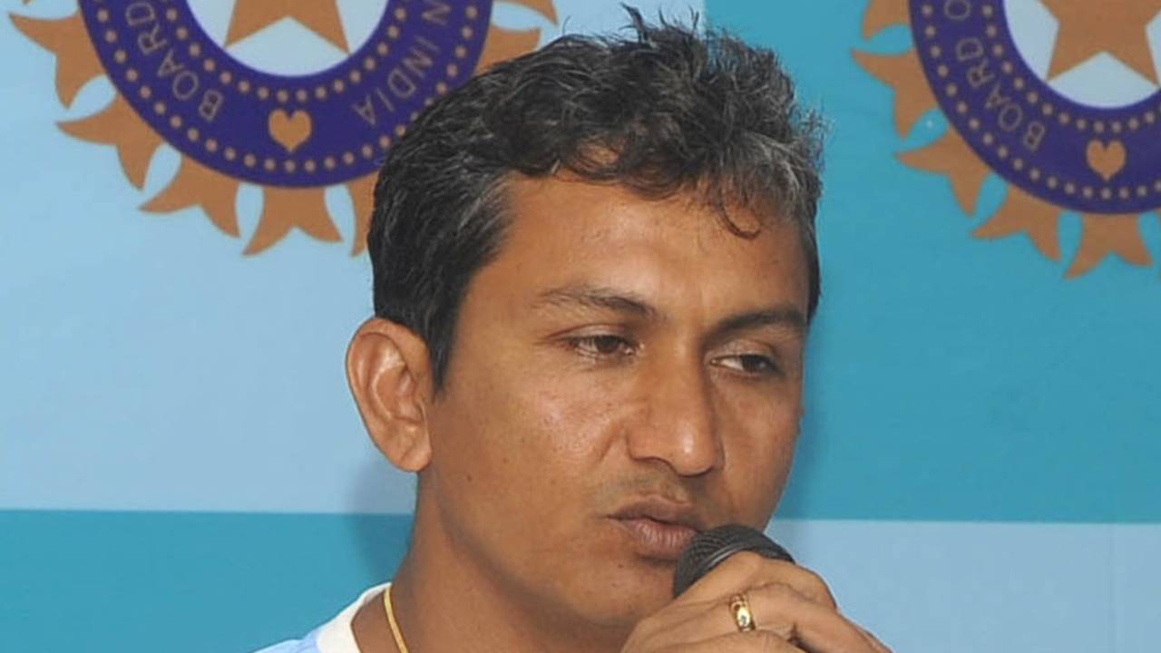 India A coach Sanjay Bangar addresses the media during a press conference, Visakhapatnam, August 27, 2013