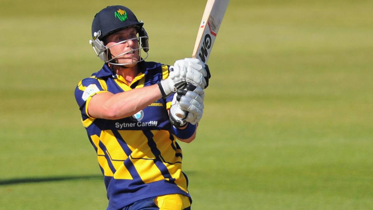 Ben Wright cracked 47 off 28 balls, Hampshire v Glamorgan, YB40 semi-final, Ageas Bowl, September 7, 2013