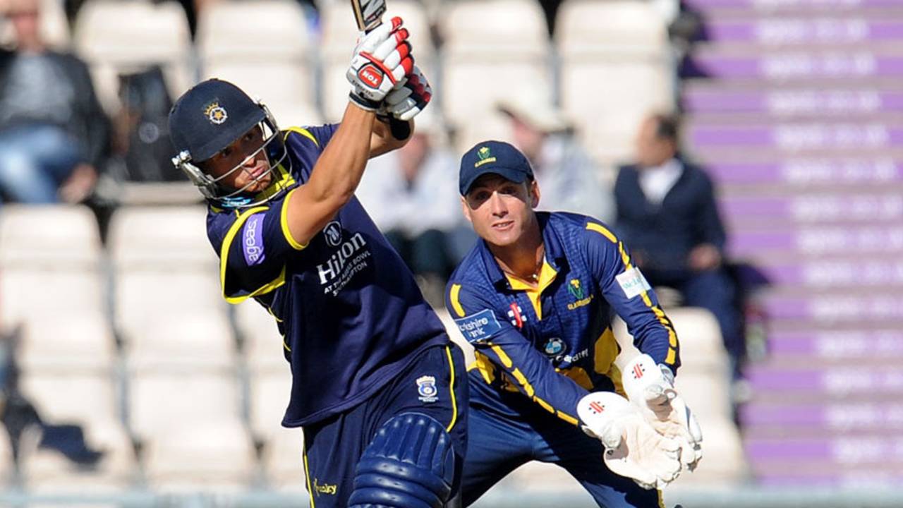 Michael Roberts made 23 opening the batting, Hampshire v Glamorgan, YB40 semi-final, Ageas Bowl, September 7, 2013