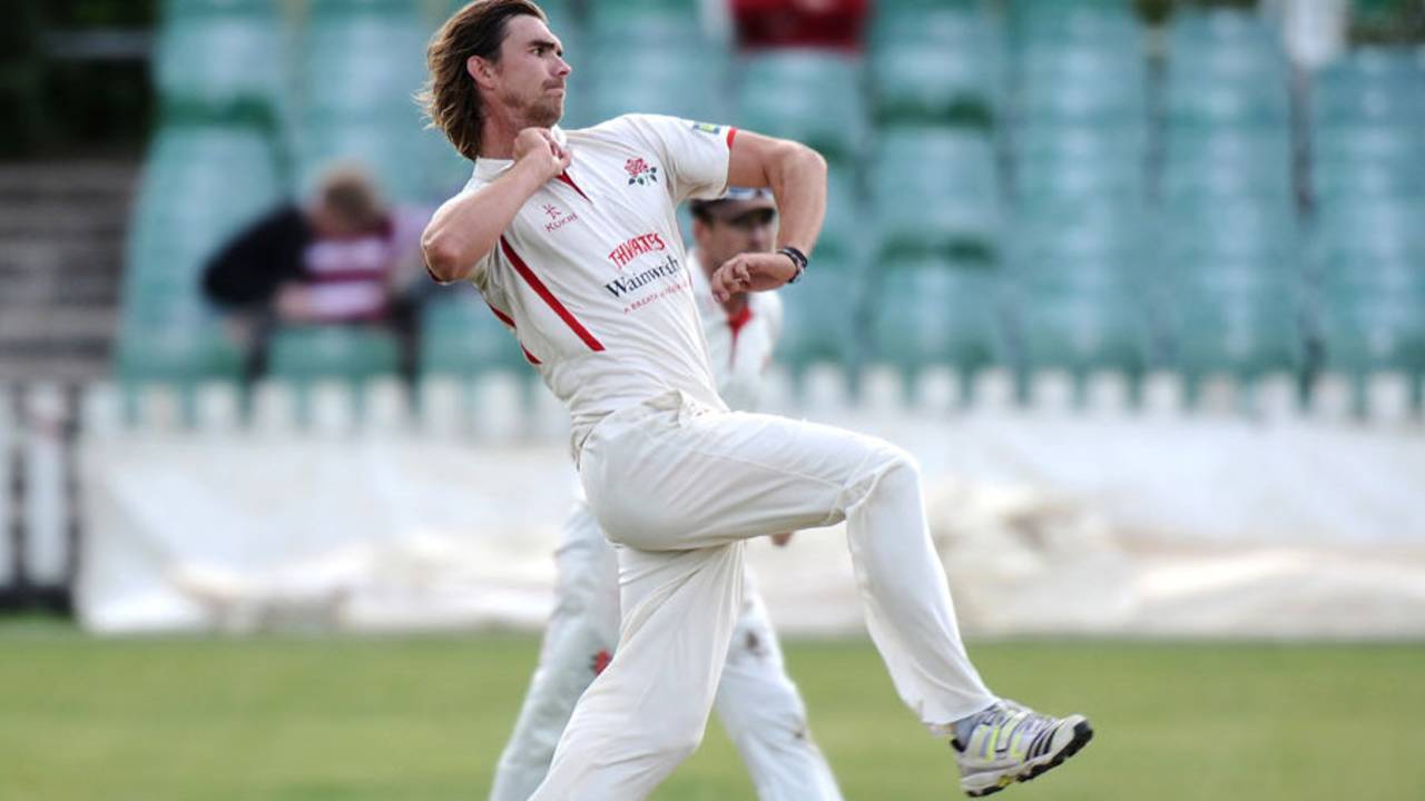 Oliver Newby took 4 for 71, Gloucestershire v Lancashire, County Championship, Division Two, Bristol, 4th day, September 20, 2013