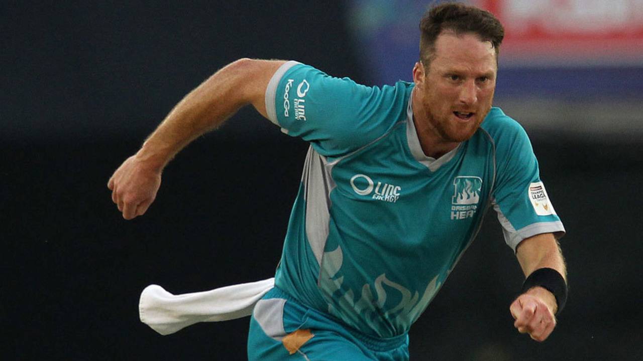 Matthew Gale picked up four wickets, Brisbane Heat v Titans, Group B, Champions League 2013, Mohali, September 24, 2013