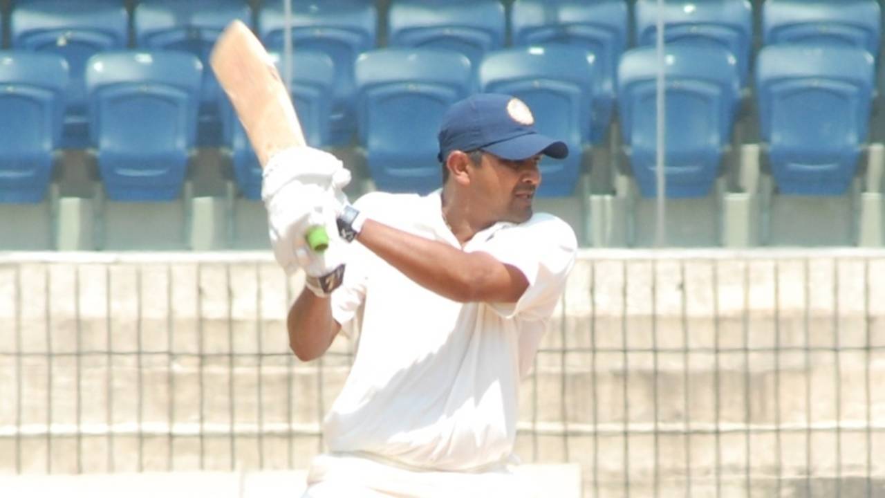 Rakesh Dhurv scored a half-century, South Zone v West Zone, Duleep Trophy quarter-final, Chennai, 4th day, October 6, 2013