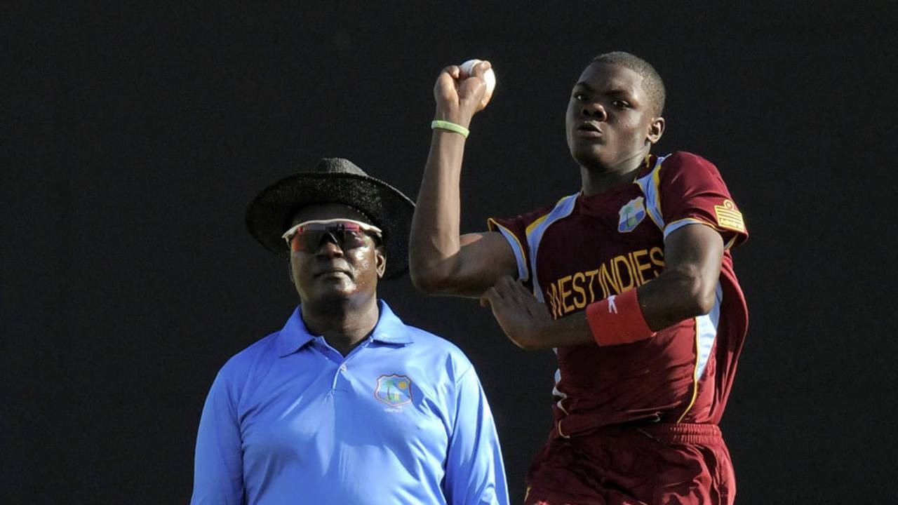 File photo - Alzarri Joseph's pace and tendency to take early wickets has generated interest among followers of West Indies cricket&nbsp;&nbsp;&bull;&nbsp;&nbsp;WICB Media
