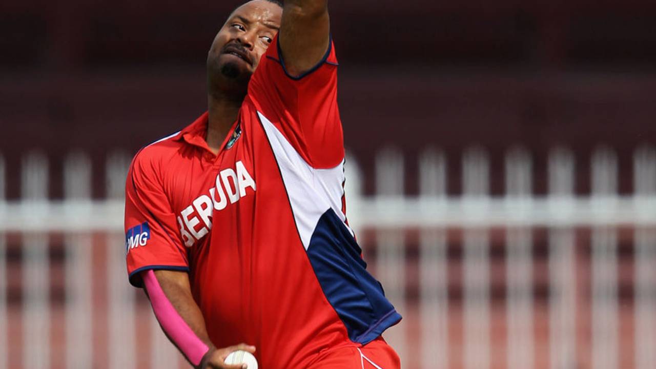 Jacobi Robinson claimed 3 for 8, Bermuda v Scotland, ICC World Twenty20 Qualifier, Sharjah, November 15, 2013