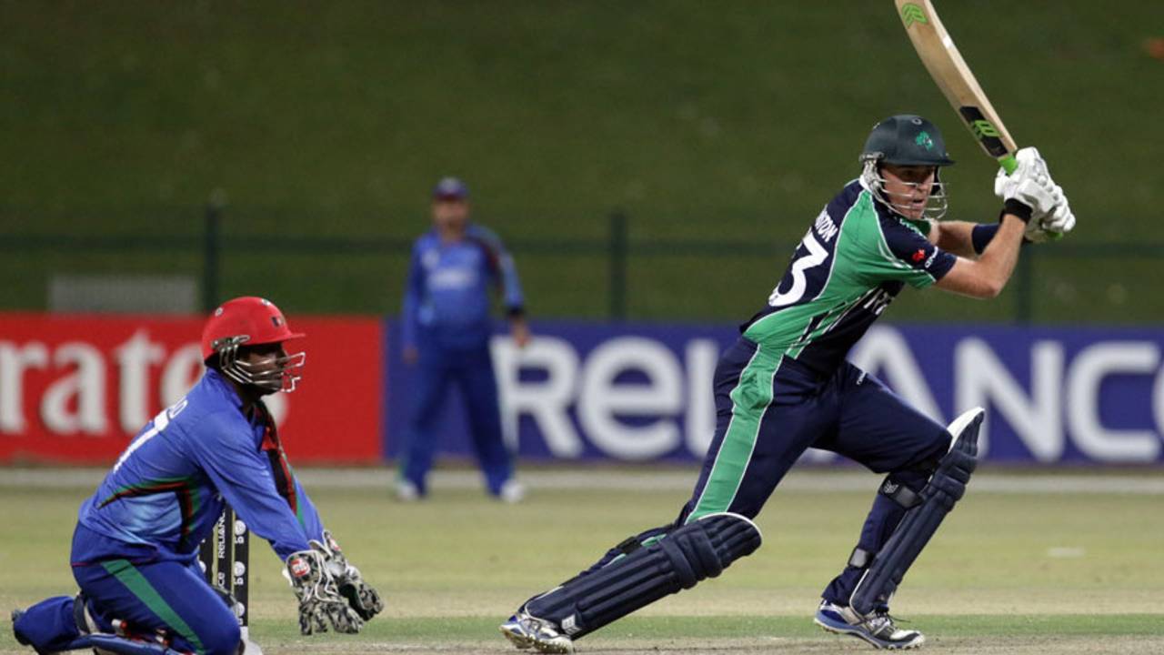 Trent Johnston made his maiden T20 half-century, Afghanistan v Ireland, ICC World Twenty20 Qualifiers, final, Abu Dhabi, November 30, 2013