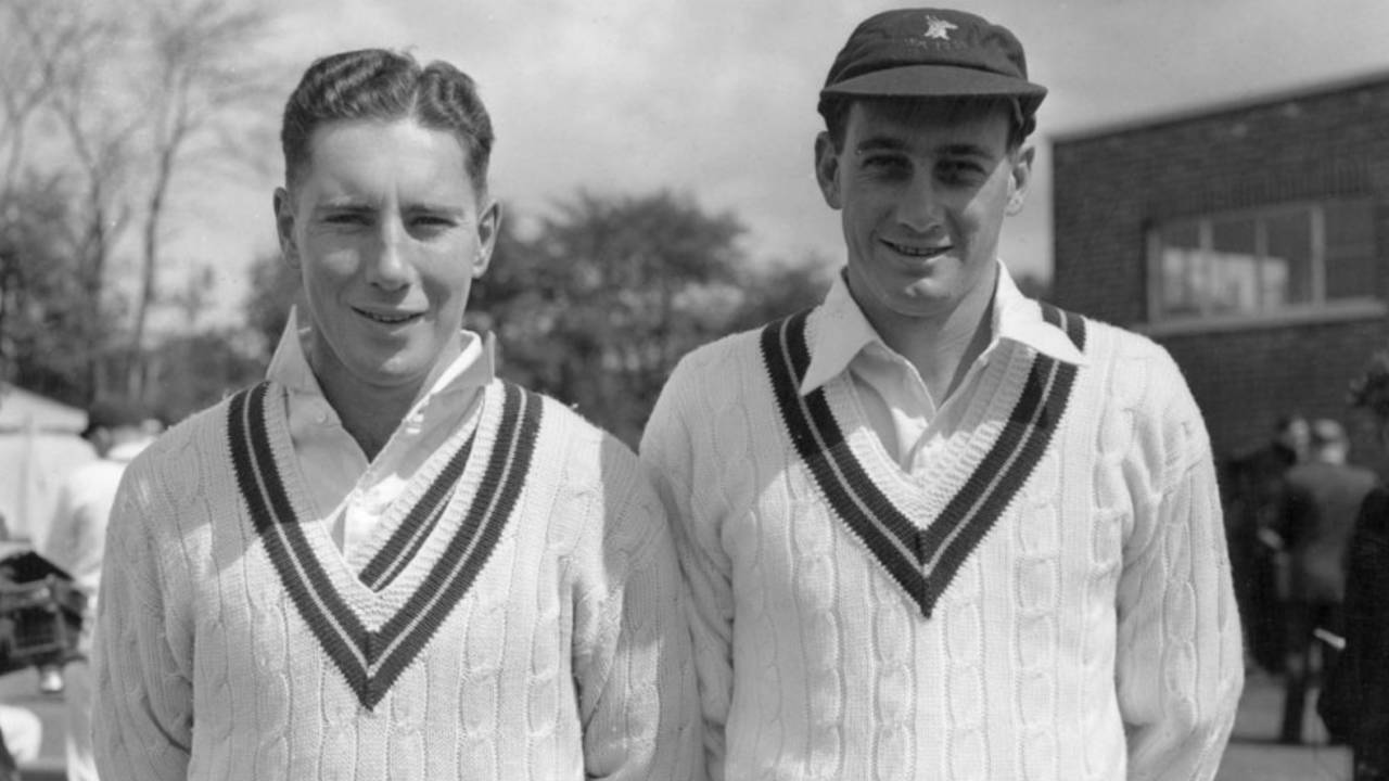 Batsman Roy McLean and offspinner Hugh Tayfield, from Natal, are part of South Africa's touring squad to England, May 5, 1955