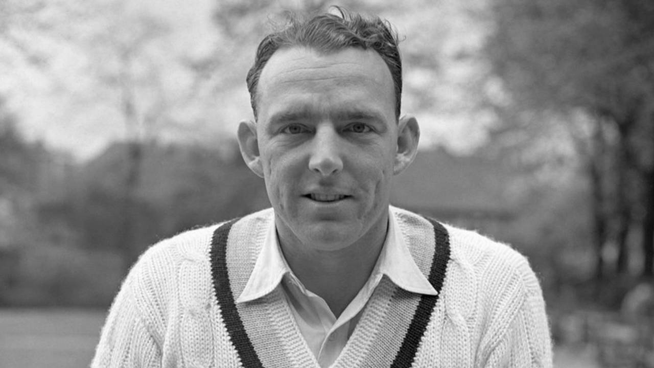 Bob Appleyard poses for a photo during Yorkshire's match against the MCC, MCC v Yorkshire, 2nd day, May 2, 1955