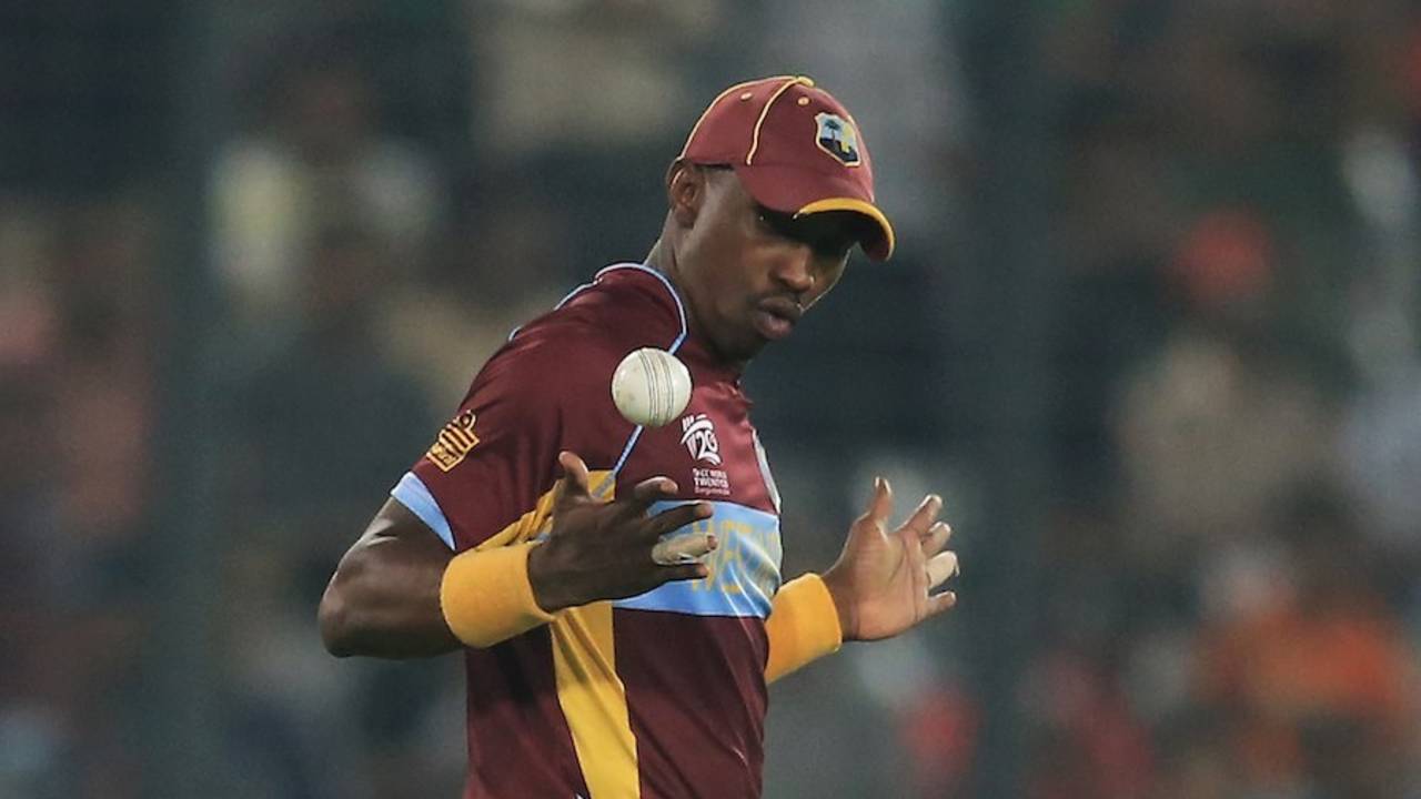 Dwayne Bravo does a jig after catching Kamran Akmal, Pakistan v West Indies, World T20, Group 2, Mirpur, April 1, 2014