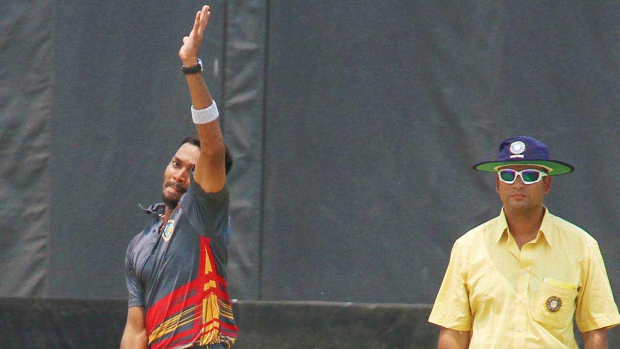 Harshad Gadekar took 4 for 19, Andhra v Goa, Syed Mushtaq Ali Trophy, South Zone, Vizianagaram, April 3, 2014