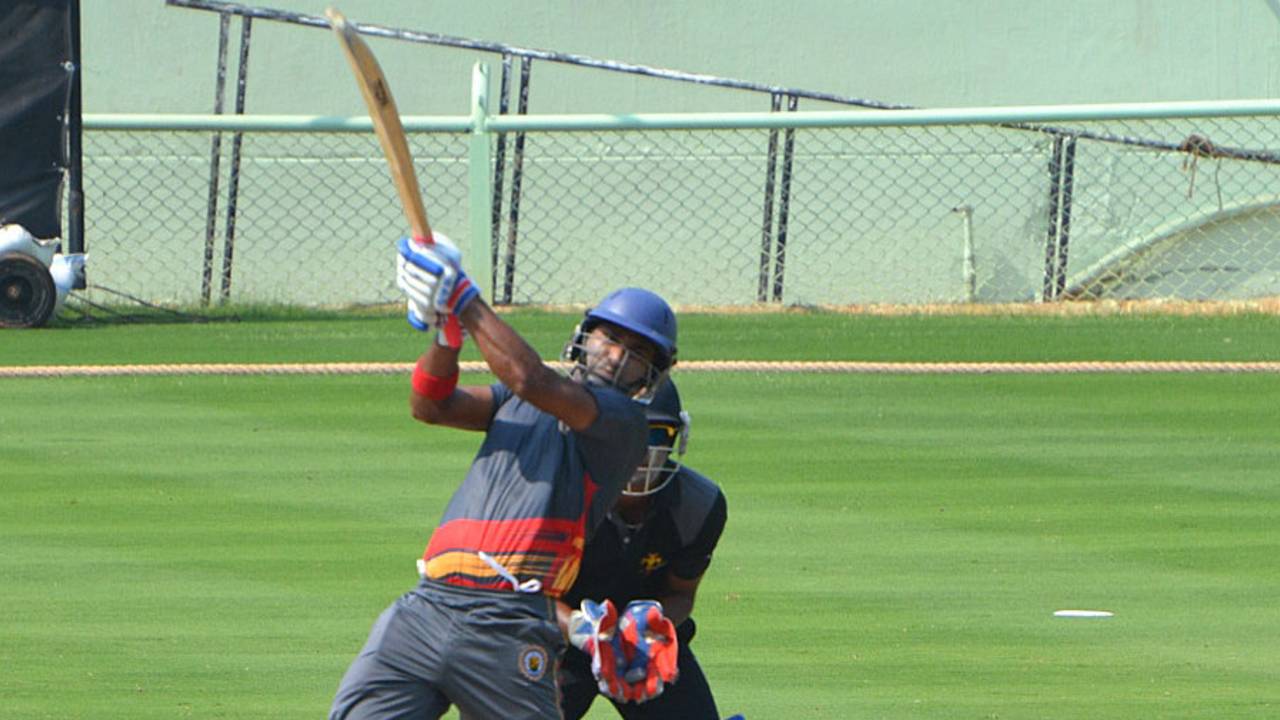 Sagun Kamat smashed 95 for Goa, Goa v Karnataka, Syed Mushtaq Ali Trophy, Visakhapatnam, April 4, 2014