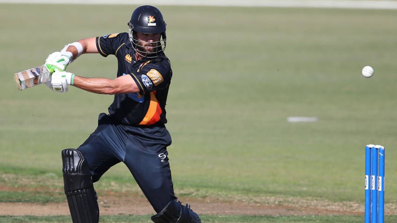 James Franklin struck a brisk 75, Northern Districts v Wellington, The Ford Trophy final, Mount Maunganui, April 5, 2014
