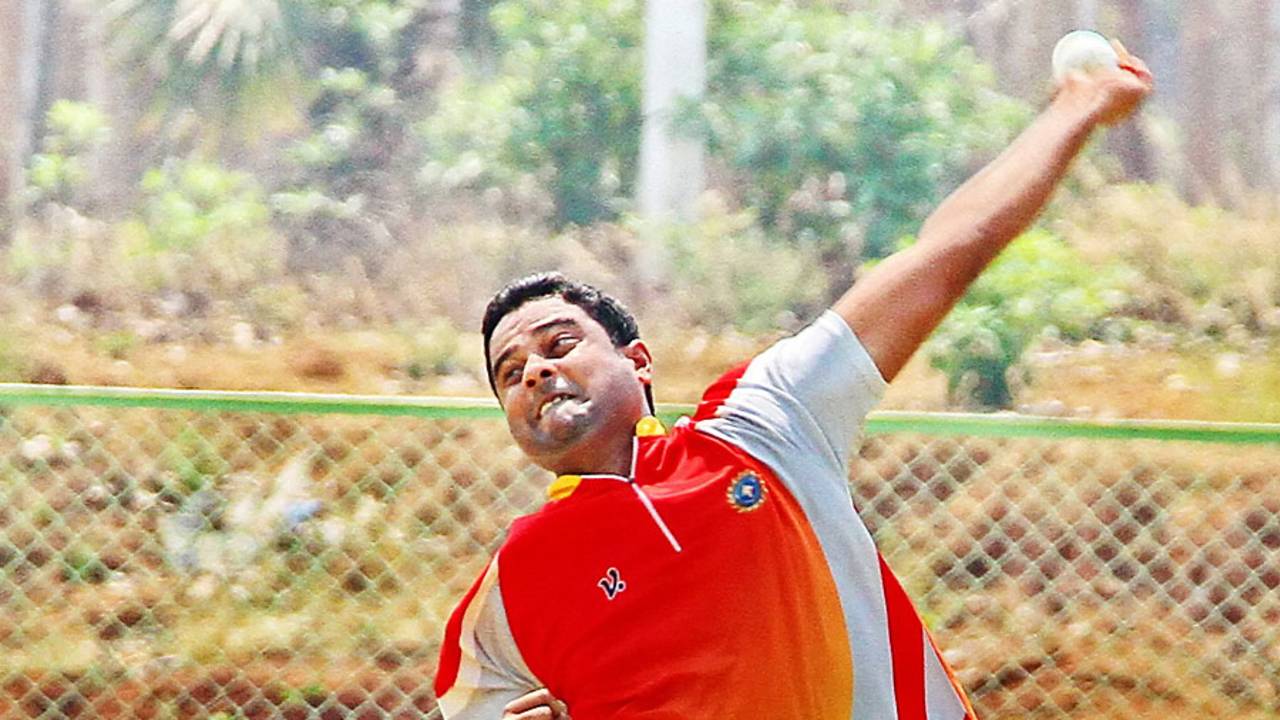 Kerala's Padmanabhan Prasanth took 3 for 11