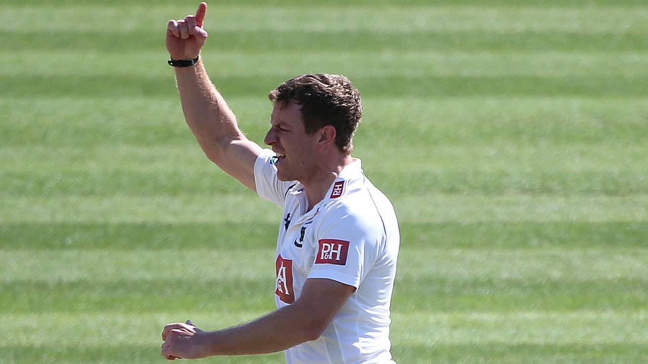 James Anyon make the early breakthroughs, Sussex v Middlesex, County Championship Division One, Hove, 4th day, April 9, 2014