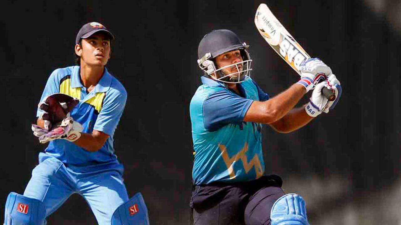 Guntashveer Singh's 65 off 44 balls took Haryana to victory, Jharkhand v Haryana, Syed Mushtaq Ali Trophy, Rajkot, April 10, 2014