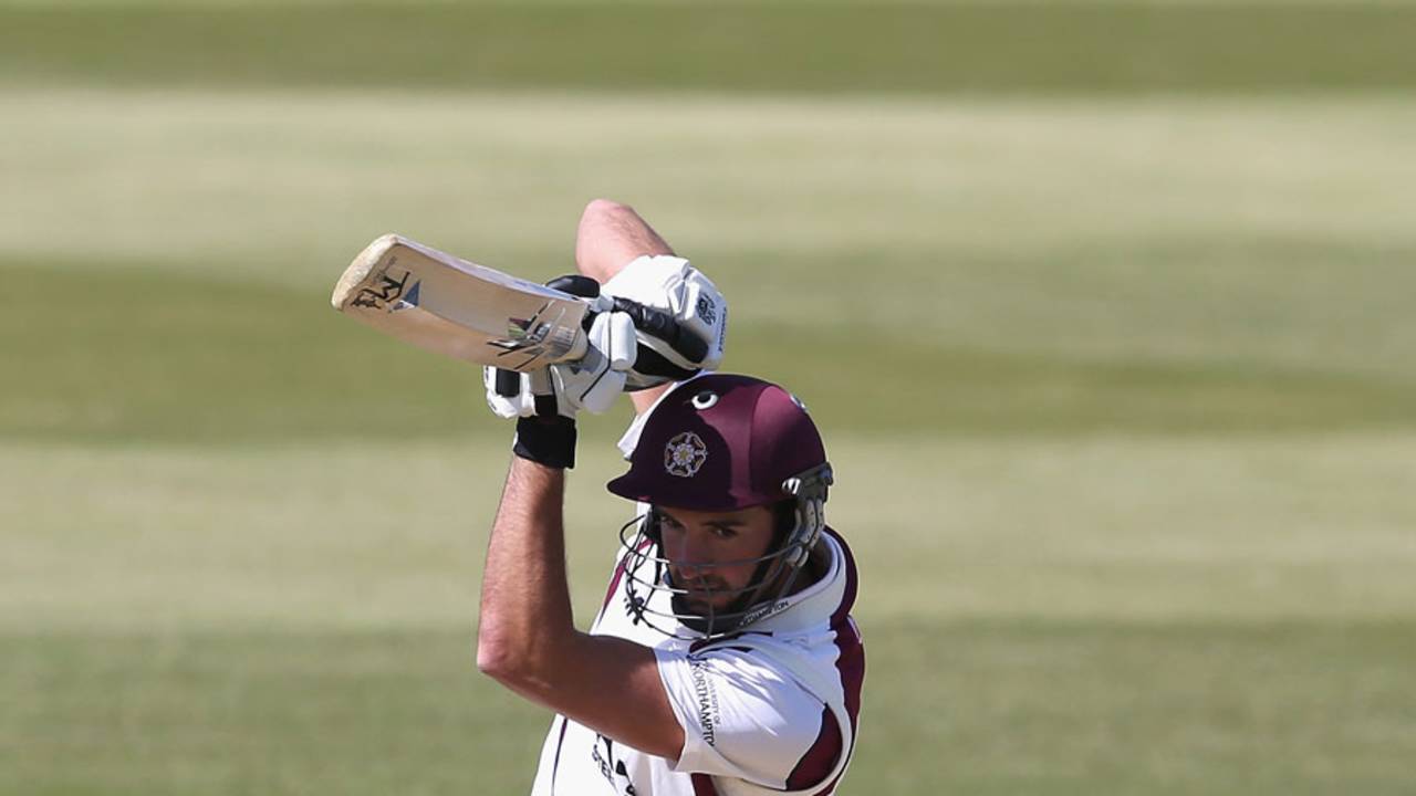 Matt Spriegel made a valuable 97, Northamptonshire v Durham, County Championship Division One, Northampton, 3rd day, April 15, 2014