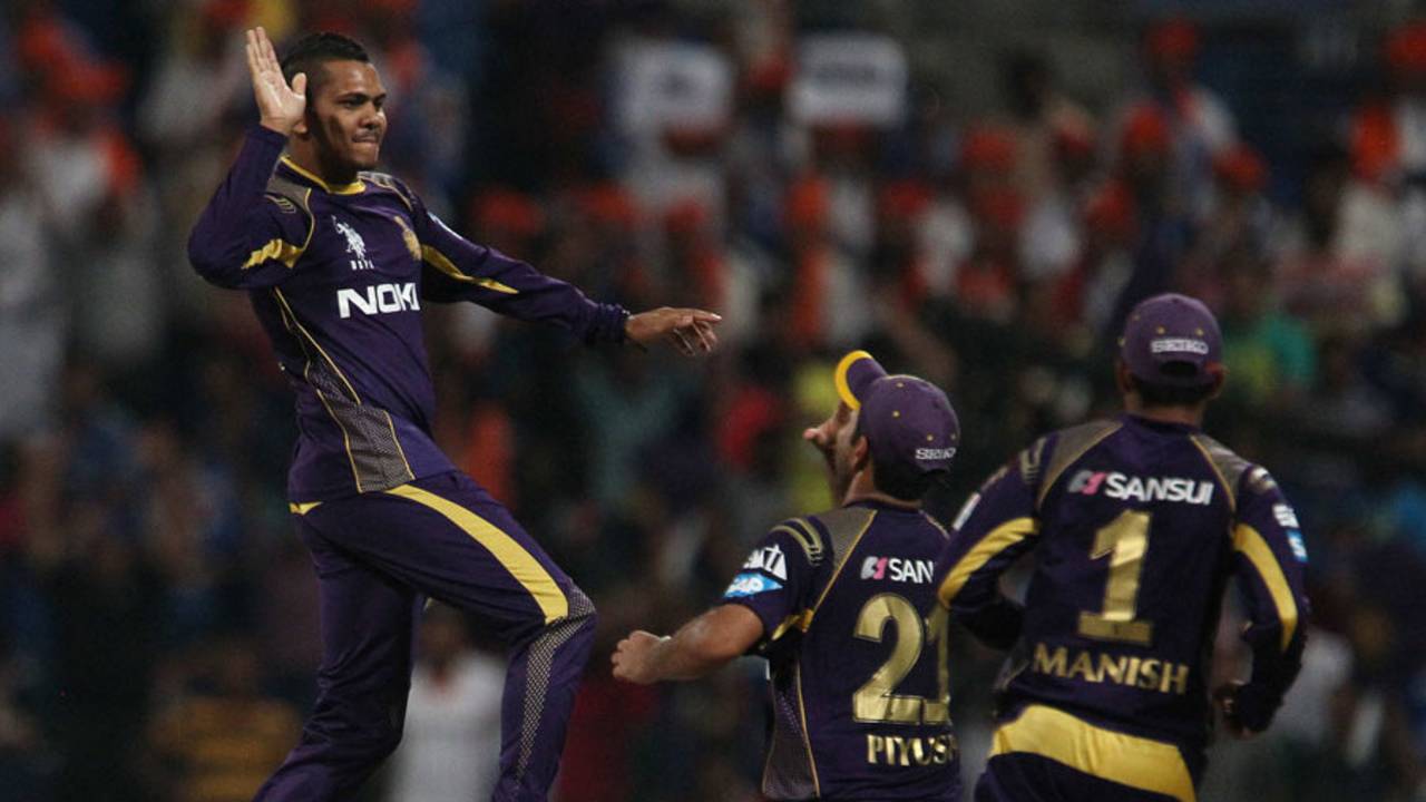 Flying high: Sunil Narine was given the go ahead to play for Kolkata Knight Riders after his bowling action was cleared&nbsp;&nbsp;&bull;&nbsp;&nbsp;BCCI