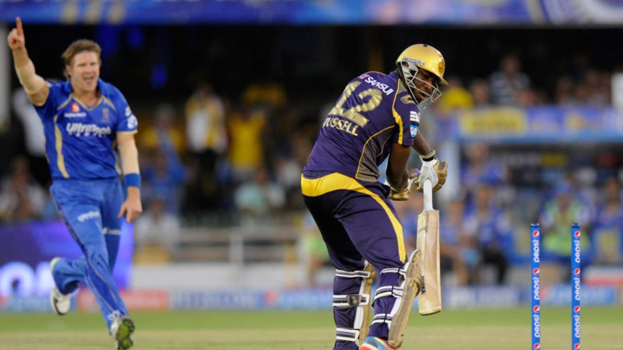 Shane Watson the batsman was fooled by Andre Russell, but ball in hand the Rajasthan Royals captain came back brilliantly&nbsp;&nbsp;&bull;&nbsp;&nbsp;BCCI