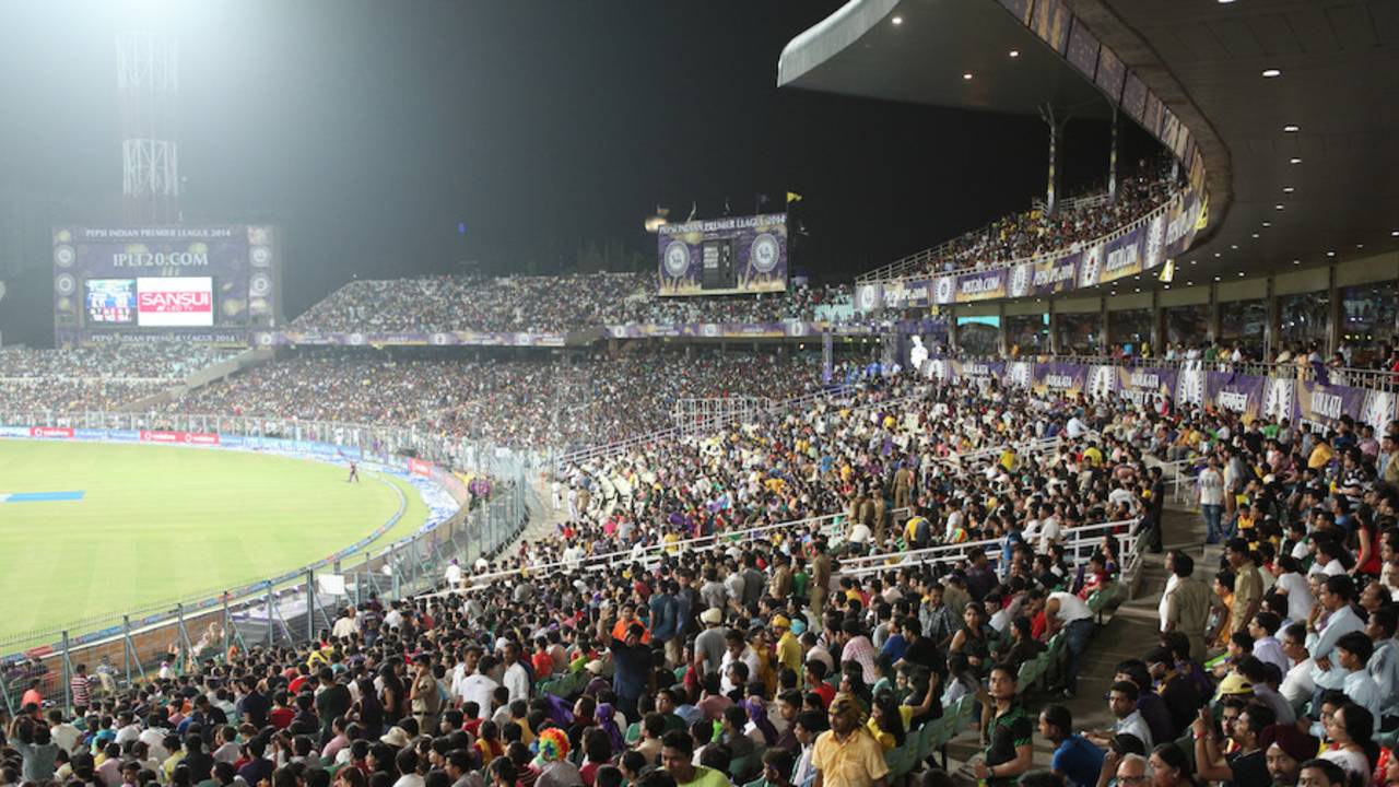 Crowds came in droves at the Eden Gardens, Kolkata Knight Riders v Chennai Super Kings, IPL 2014, Kolkata, May 20, 2014