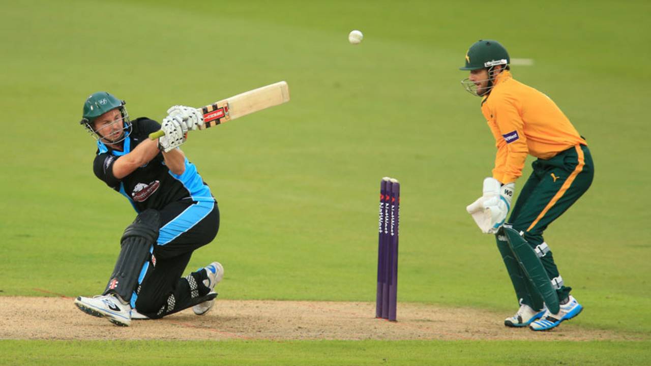 Colin Munro played a rapid innings, Nottinghamshire v Worcestershire, NatWest T20 Blast, North Division, Trent Bridge, May 23, 2014